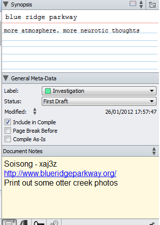 scriv9 scrivener inspector